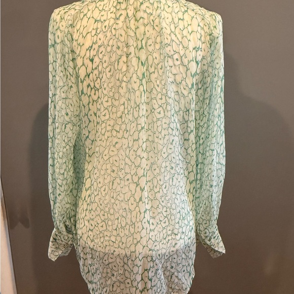 *GENTLY WORN* Equipment Women's Size S Sheer Silk Button Down Blouse - Picture 2 of 10